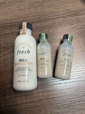 fresh Milk Body Lotion & Cleansers Trio